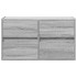 Mueble de TV de pared con luces LED gris Sonoma 80x31x45