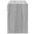 Mueble de TV de pared con luces LED gris Sonoma 80x31x45