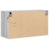 Mueble de TV de pared con luces LED gris Sonoma 80x31x45