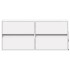 Mueble de TV de pared con luces LED blanco 100x31x45