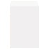 Mueble de TV de pared con luces LED blanco 100x31x45