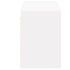 Mueble de TV de pared con luces LED blanco 130x31x45