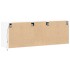 Mueble de TV de pared con luces LED blanco 130x31x45