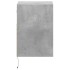 Muebles TV de pared luces LED 2 uds gris hormigón 41x31x45