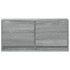 Mueble de TV de pared con luces LED gris Sonoma 80x31x35