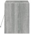 Mueble de TV de pared con luces LED gris Sonoma 80x31x35