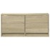Mueble de TV de pared con luces LED roble Sonoma 80x31x35
