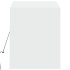 Mueble de TV de pared con luces LED blanco 100x31x35
