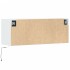 Mueble de TV de pared con luces LED blanco 100x31x35