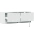 Mueble de TV de pared con luces LED blanco 100x31x35