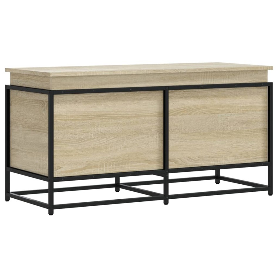 Caja de almacenaje con tapa madera roble Sonoma 100x40x51,5