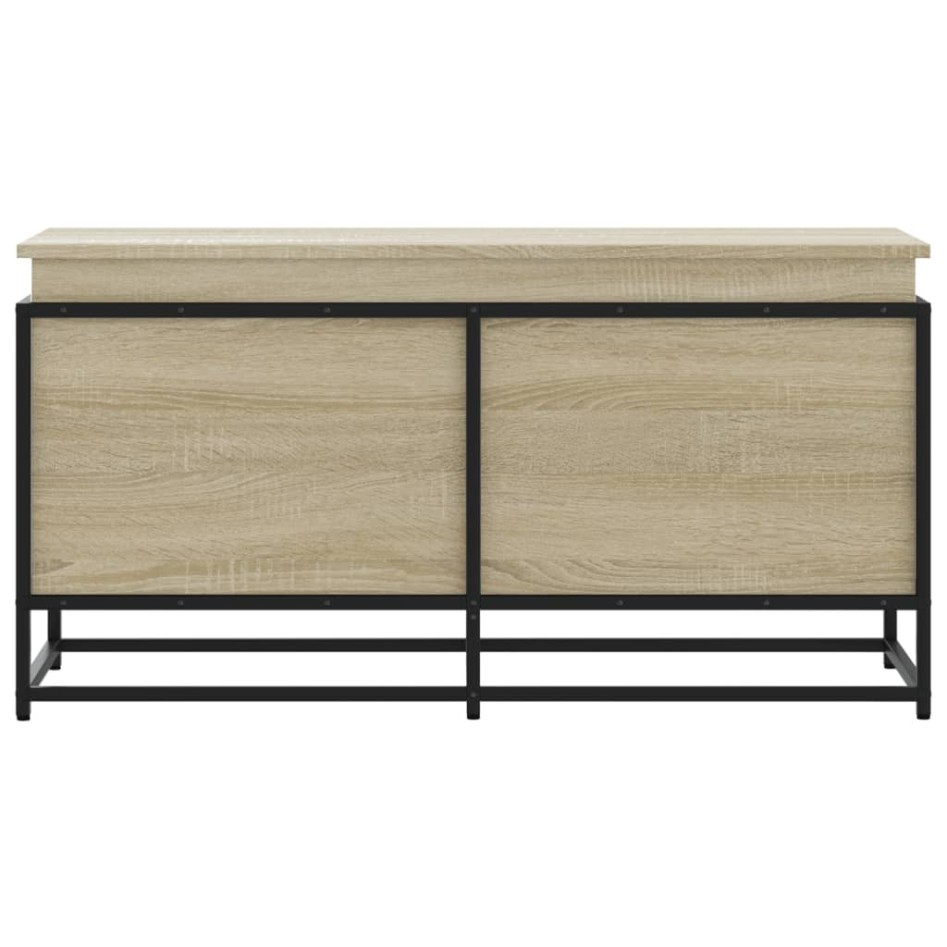 Caja de almacenaje con tapa madera roble Sonoma 100x40x51,5