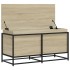 Caja de almacenaje con tapa madera roble Sonoma 100x40x51,5