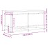 Caja de almacenaje con tapa madera gris Sonoma 100x40x51,5