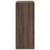 Aparador con LED madera ingeniería marrón roble 77x34x85