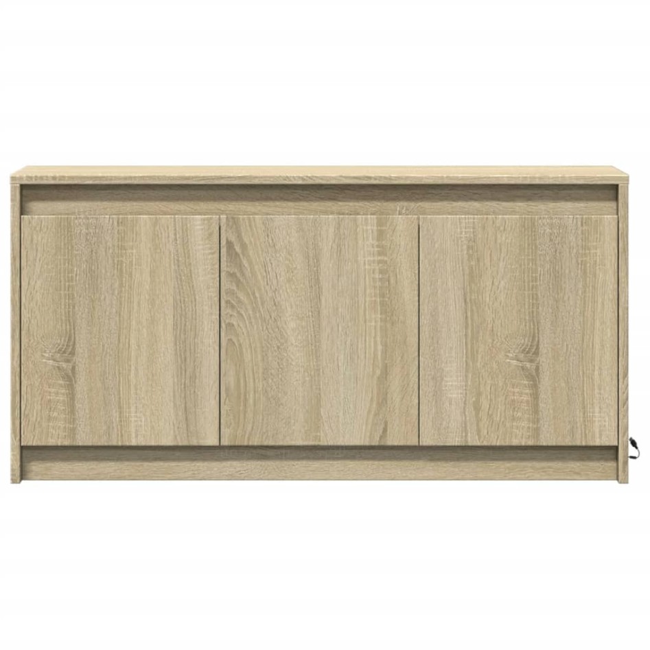 Mueble de TV LED madera de ingeniería roble Sonoma 100x34x50