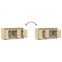 Mueble de TV LED madera de ingeniería roble Sonoma 100x34x50