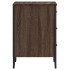 Mesita de noche madera de ingeniería marrón roble 40x41x60