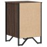 Mesita de noche madera de ingeniería marrón roble 40x41x60