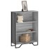 Estantería madera de ingeniería gris Sonoma 80x31x106
