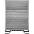 Estantería madera de ingeniería gris Sonoma 80x31x106