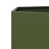 Jardineras hexagonales 2 uds acero verde oliva 46x40x45