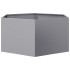 Jardinera hexagonal acero galvanizado 104x90x45