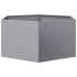 Jardinera hexagonal acero galvanizado 104x90x45