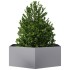 Jardinera hexagonal acero galvanizado 138x120x45