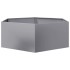 Jardinera hexagonal acero galvanizado 138x120x45
