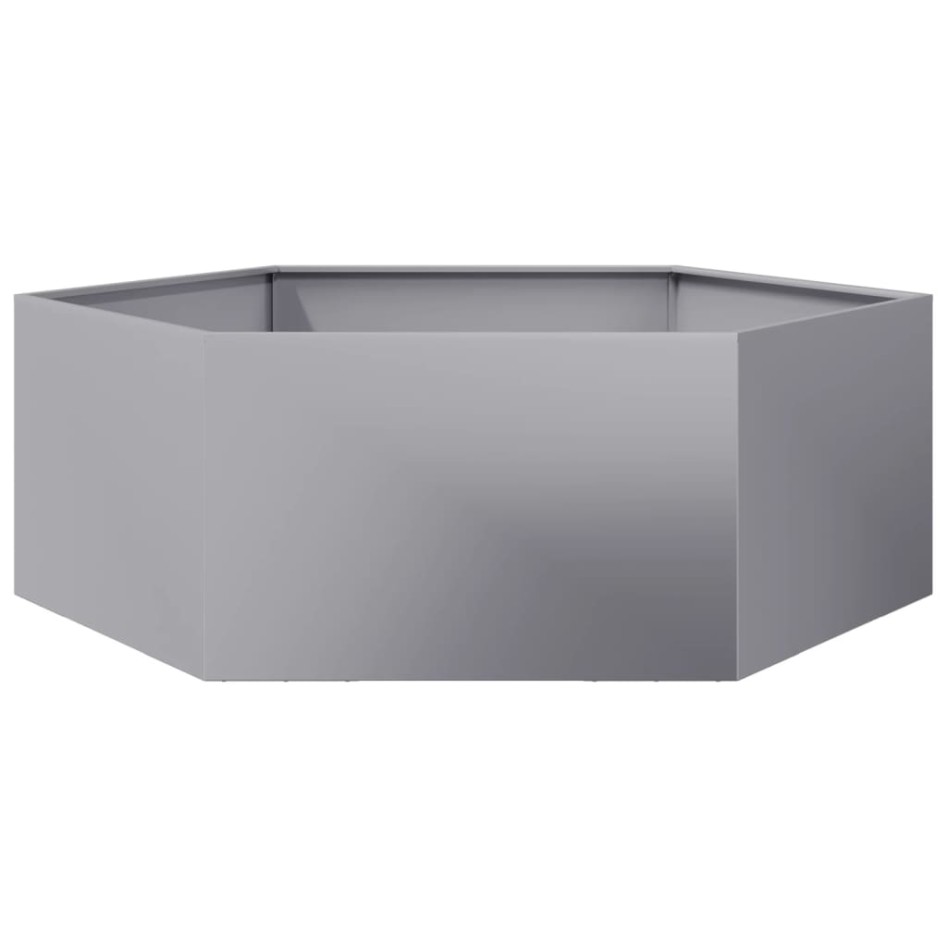Jardinera hexagonal acero galvanizado 138x120x45