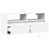Mueble de TV de pared con luces LED blanco 100x31x45