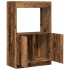 Aparadorde madera de ingeniería madera envejecida 63x33x100