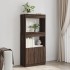 Aparador de madera de ingeniería marrón roble 63x33x140