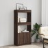Aparador de madera de ingeniería marrón roble 63x33x140