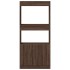 Aparador de madera de ingeniería marrón roble 63x33x140