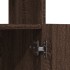 Aparador de madera de ingeniería marrón roble 63x33x140