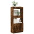 Aparador de madera de ingeniería roble ahumado 63x33x140