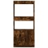 Aparador de madera de ingeniería roble ahumado 63x33x140