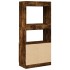 Aparador de madera de ingeniería roble ahumado 63x33x140