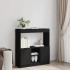 Aparador de madera de ingeniería negro 92x33x100