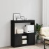Aparador de madera de ingeniería negro 92x33x100