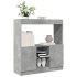 Aparador de madera de ingeniería gris hormigón 92x33x100