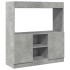 Aparador de madera de ingeniería gris hormigón 92x33x100