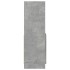 Aparador de madera de ingeniería gris hormigón 92x33x100