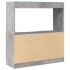 Aparador de madera de ingeniería gris hormigón 92x33x100