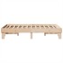 Estructura de cama sin colchón madera maciza de pino 135x190