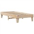 Estructura de cama sin colchón madera maciza pino 75x190