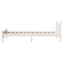 Estructura de cama sin colchón madera maciza blanca 75x190