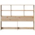 Cabecero de cama con almacenaje madera maciza de pino 135